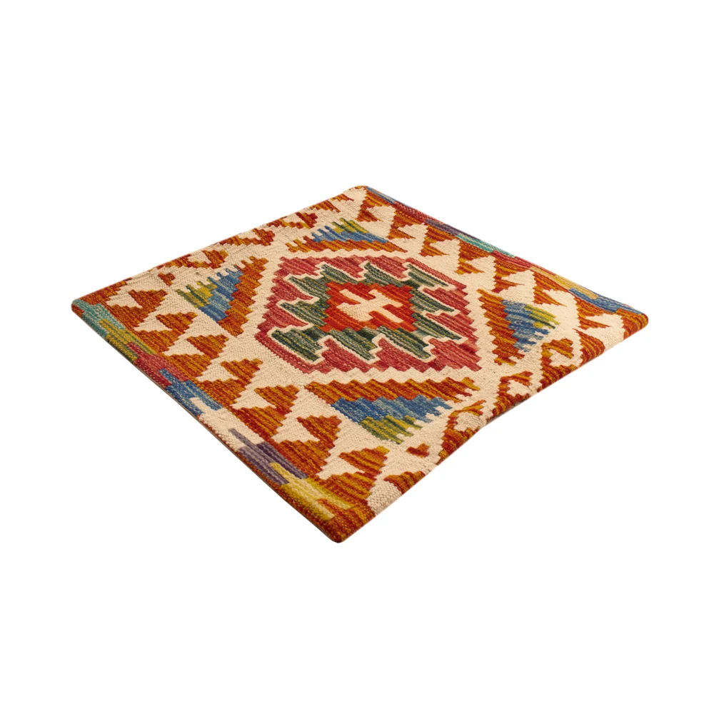 Pute - Flodhest square - 50 x 50 cm - flerfarget