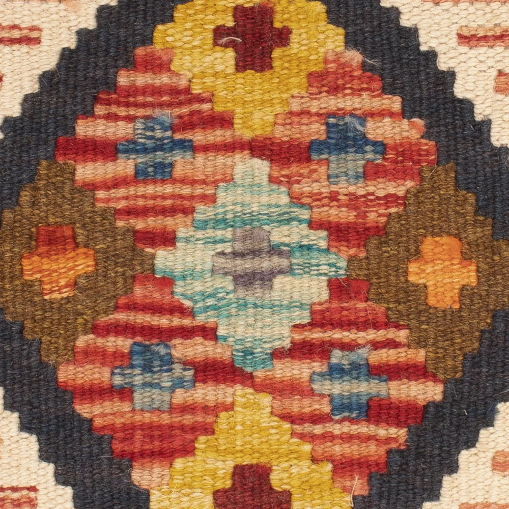 Pute - Flodhest square - 50 x 50 cm - flerfarget