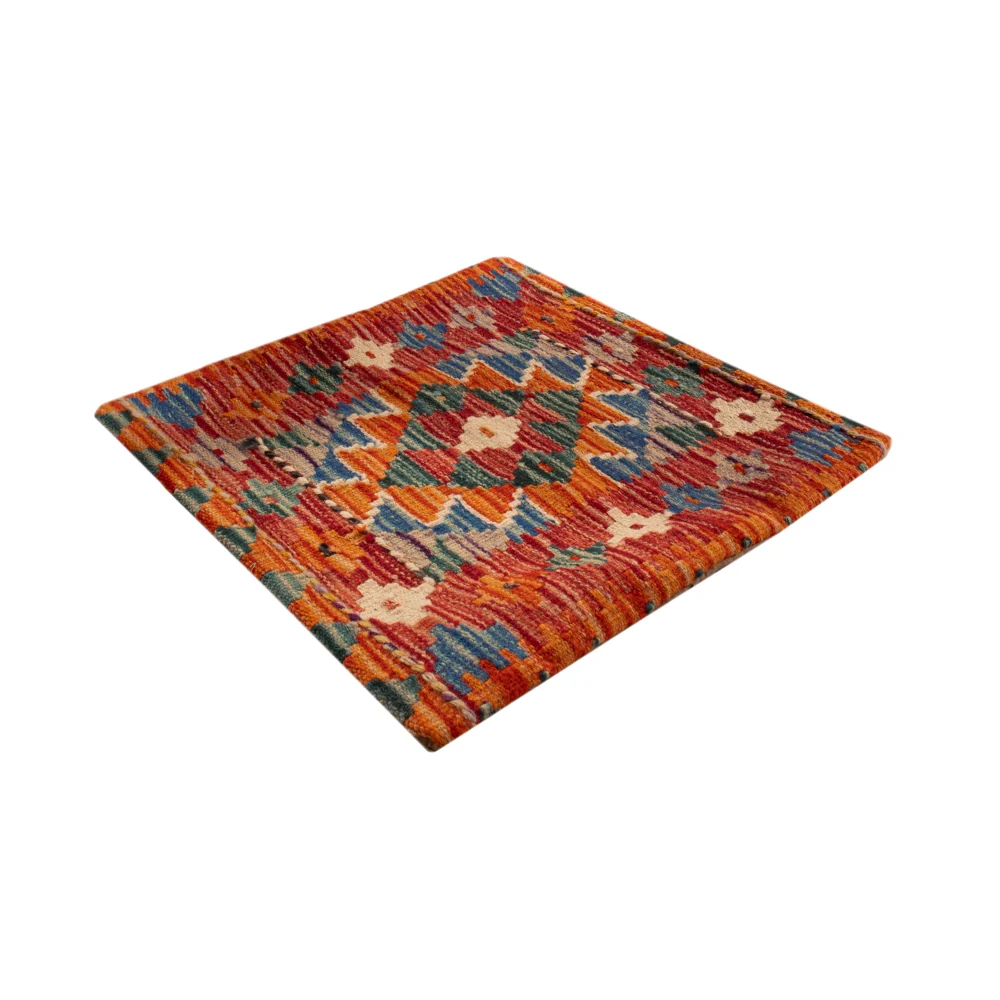 Pute - Flodhest square - 50 x 50 cm - flerfarget