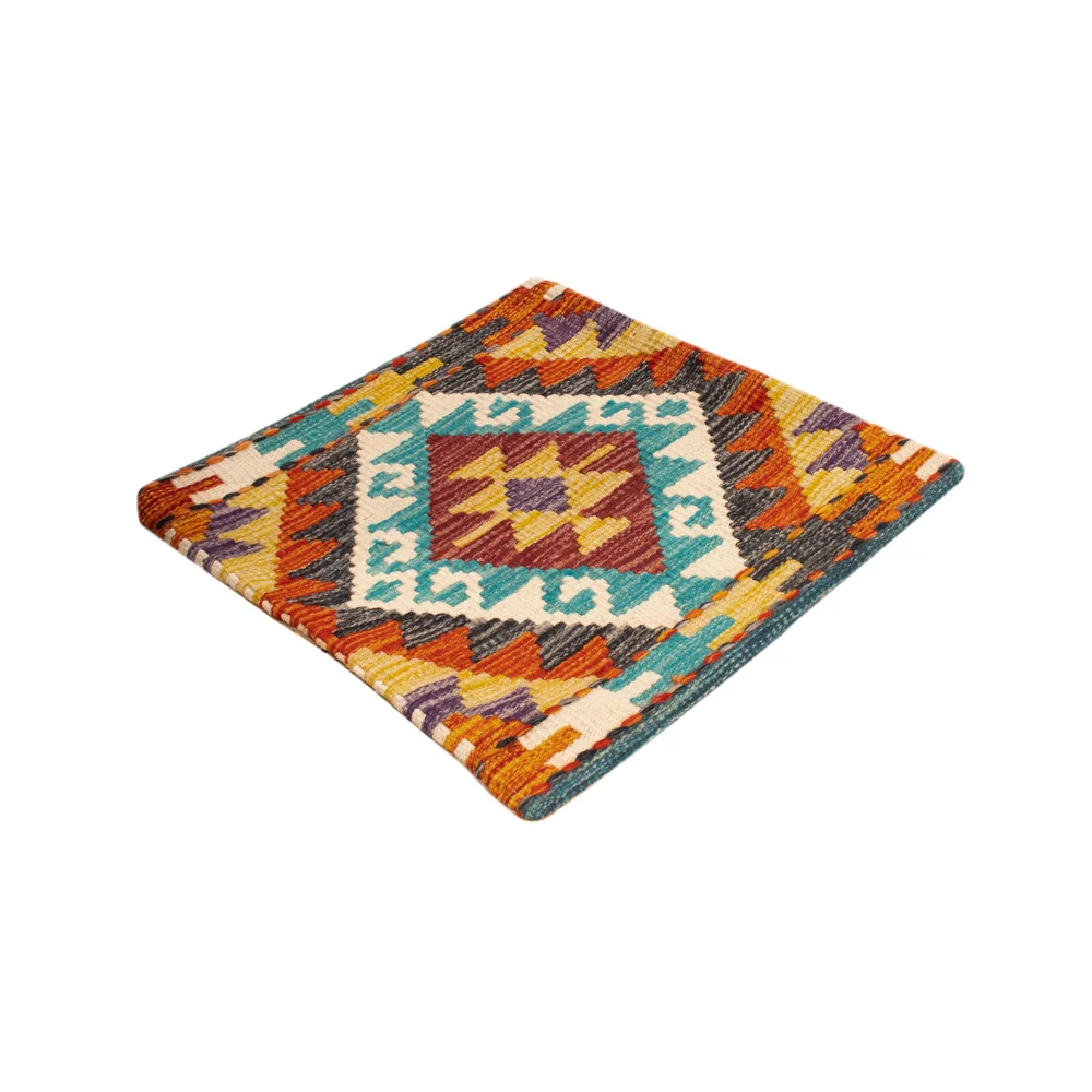 Pute - Flodhest square - 50 x 50 cm - flerfarget