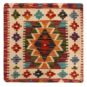 Pute - Flodhest square - 50 x 50 cm - flerfarget