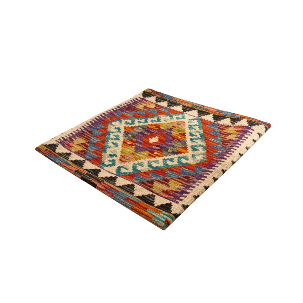 Pute - Flodhest square - 50 x 50 cm - flerfarget