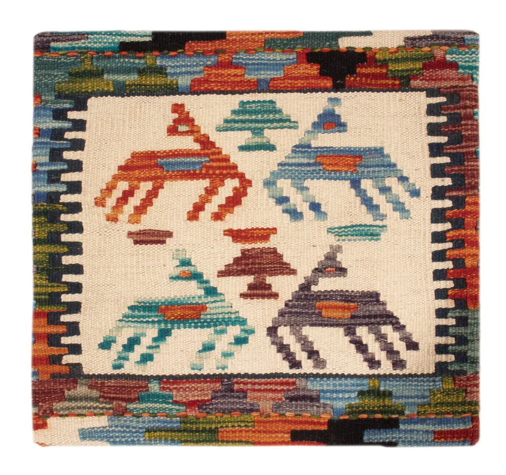 Pute - Flodhest square - 50 x 50 cm - flerfarget