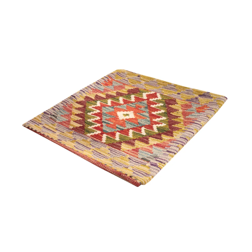 Pute - Flodhest square - 50 x 50 cm - flerfarget