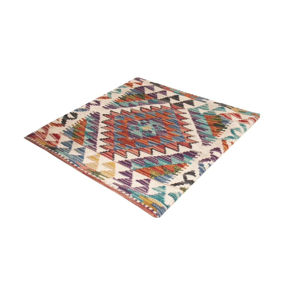 Pute - Flodhest square - 50 x 50 cm - flerfarget