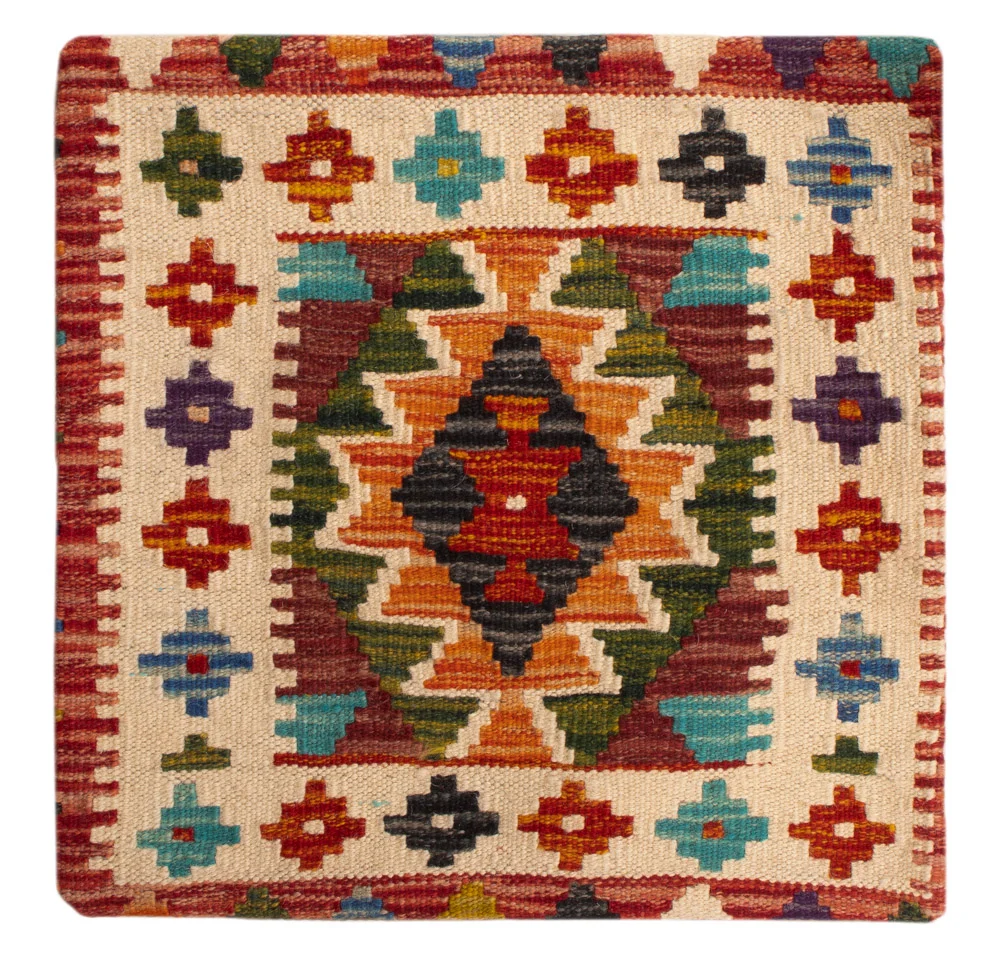 Pute - Flodhest square - 50 x 50 cm - flerfarget