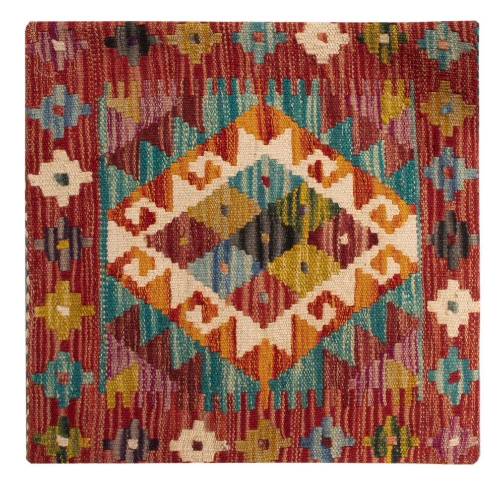 Pute - Flodhest square - 50 x 50 cm - flerfarget