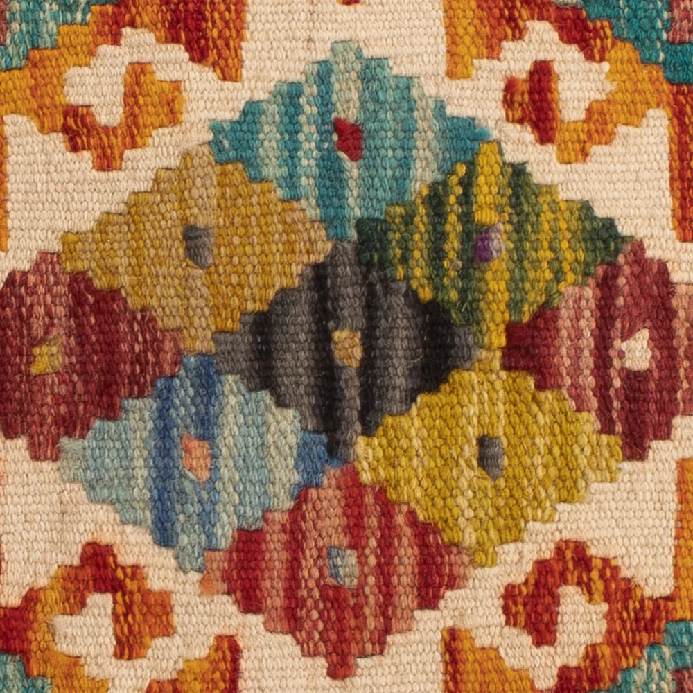 Pute - Flodhest square - 50 x 50 cm - flerfarget