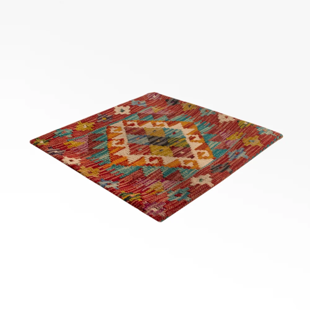 Pute - Flodhest square - 50 x 50 cm - flerfarget