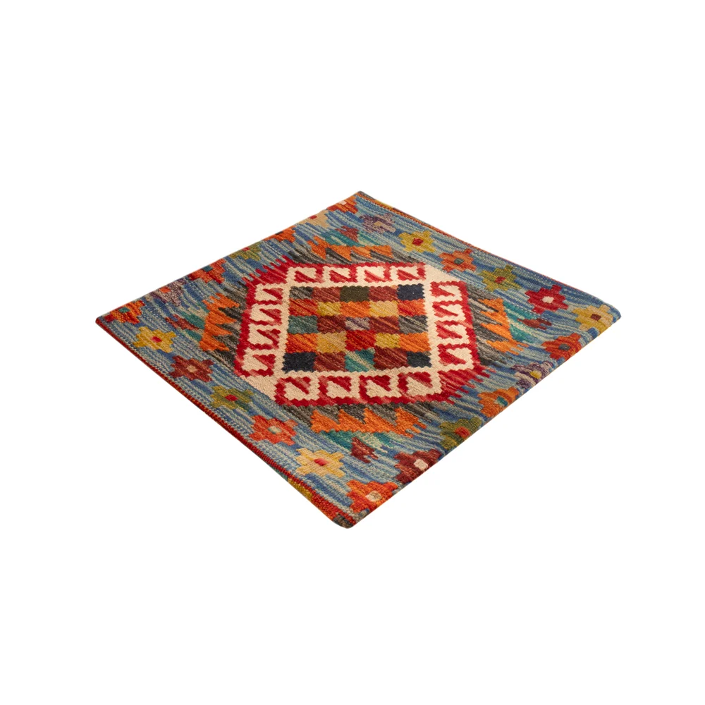 Pute - Flodhest square - 50 x 50 cm - flerfarget