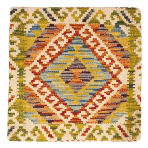 Pute - Flodhest square - 50 x 50 cm - flerfarget