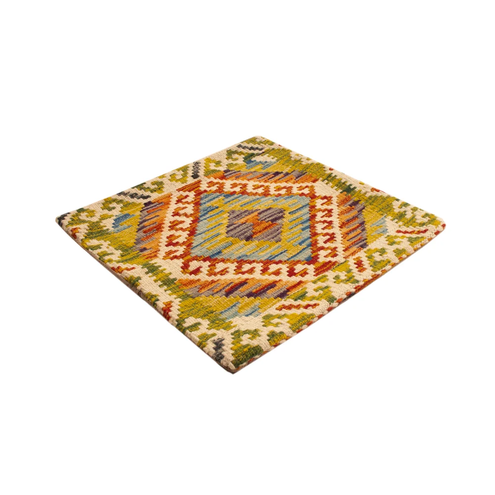 Pute - Flodhest square - 50 x 50 cm - flerfarget