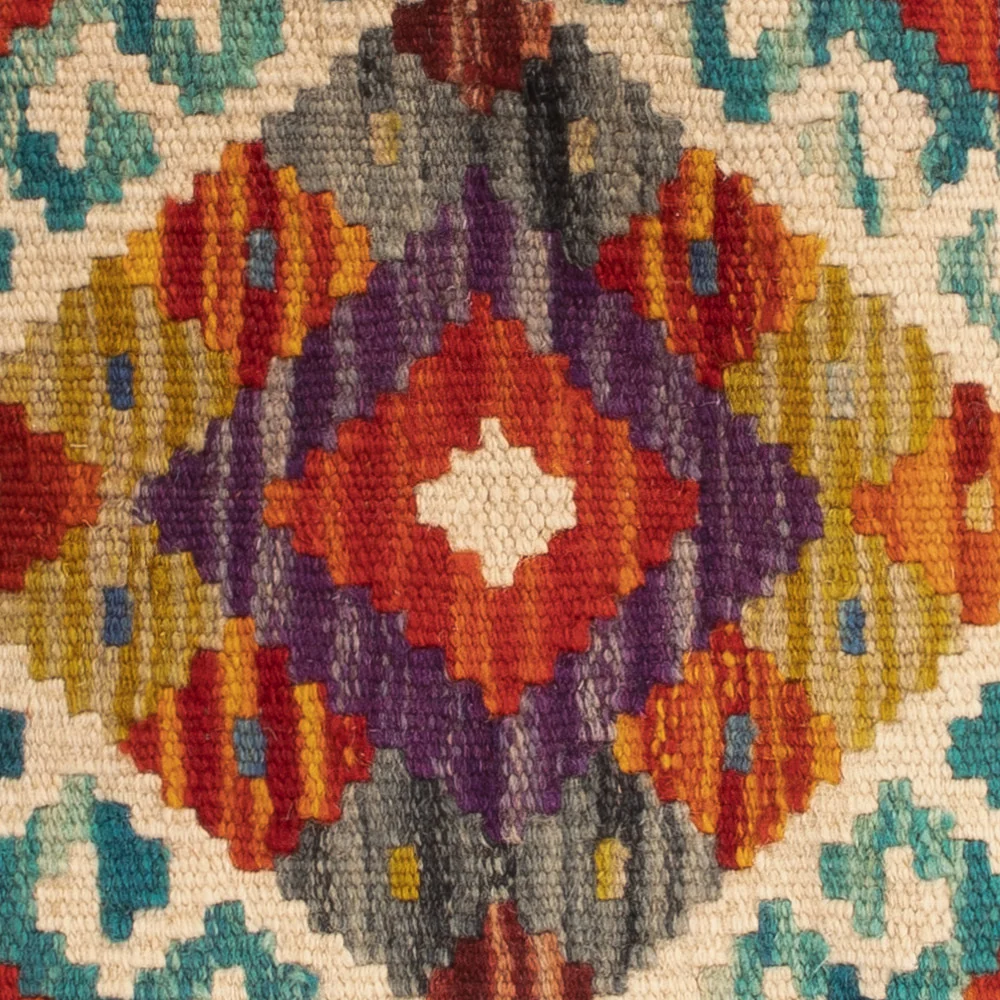 Pute - Flodhest square - 50 x 50 cm - flerfarget