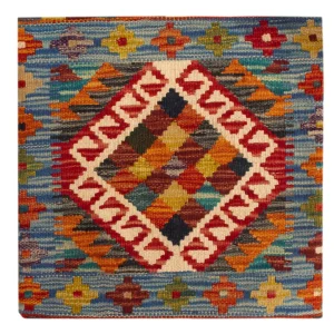 Pute - Flodhest square - 50 x 50 cm - flerfarget