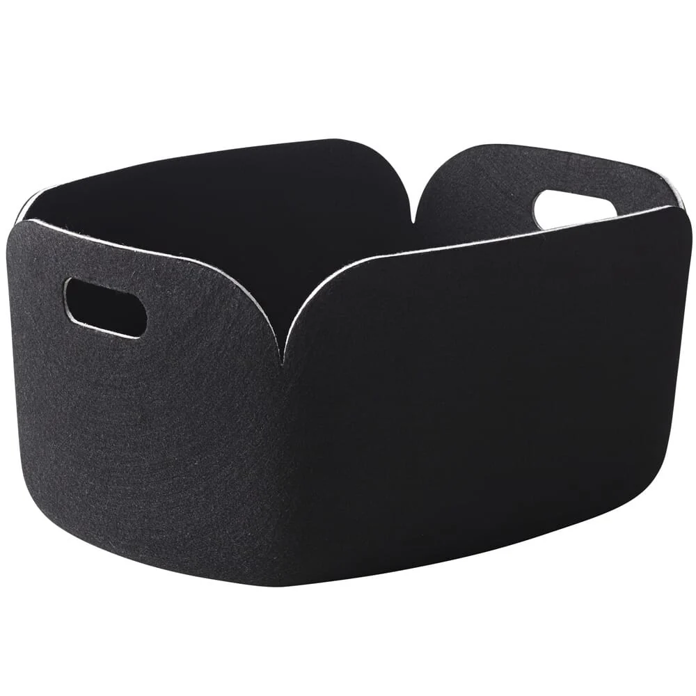 Restore Basket Black Mélange 48x35cm