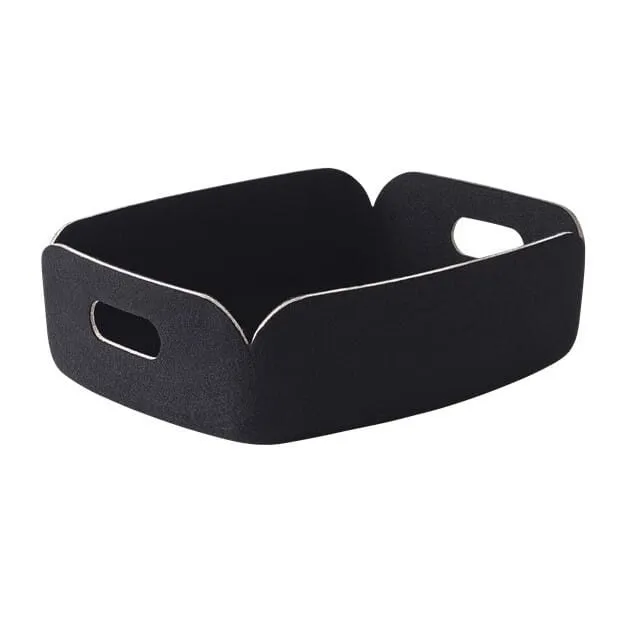 Restore Tray Black Mélange 40x31cm