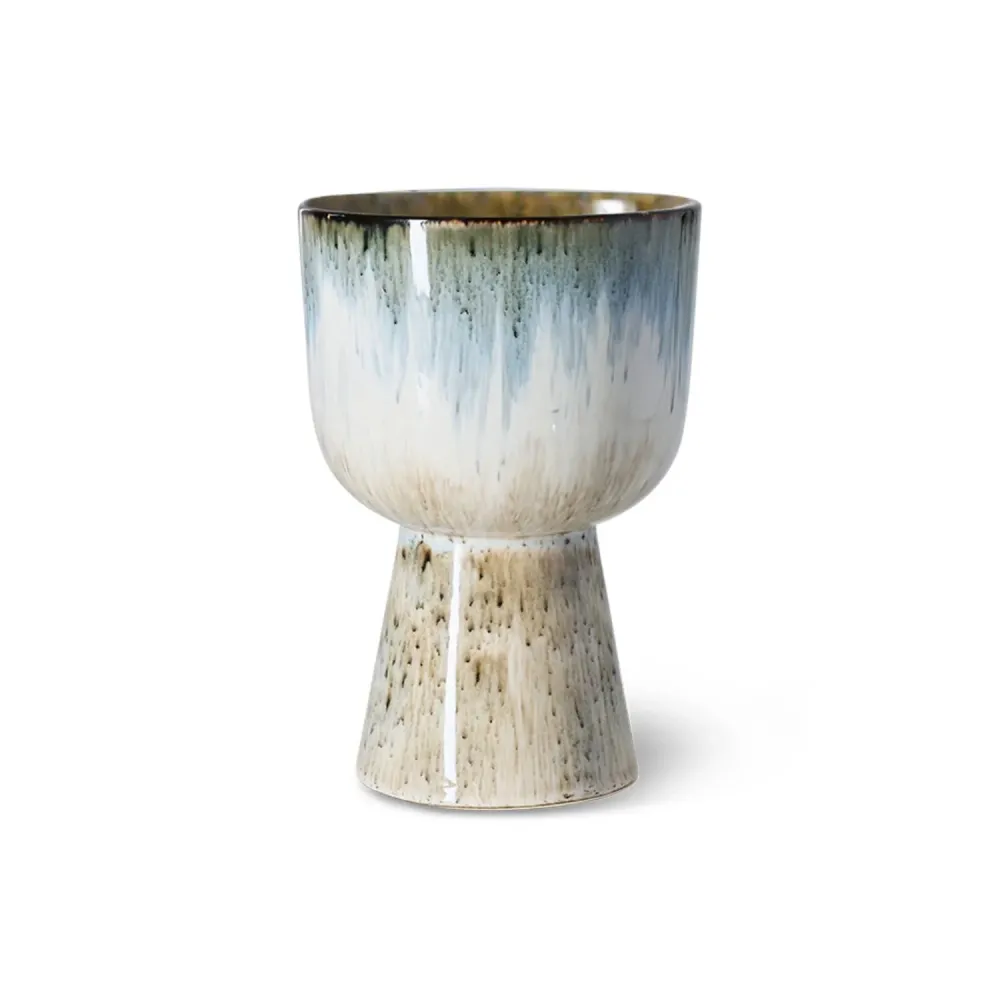 Retro flower pot glacier