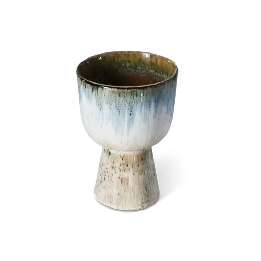 Retro flower pot glacier