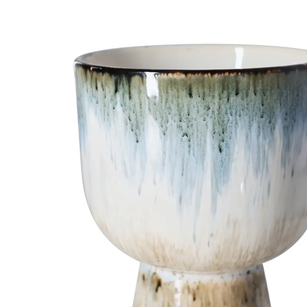 Retro flower pot glacier