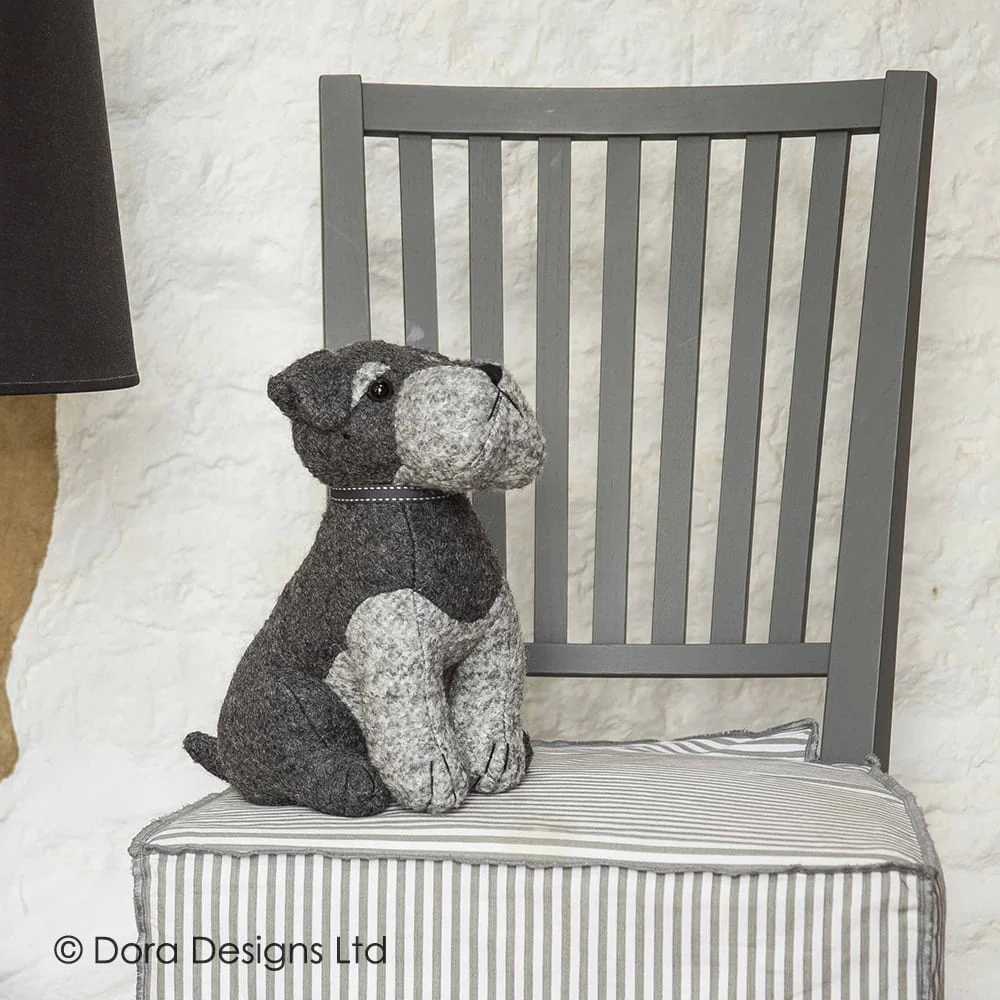 Schnauzer dørstopp