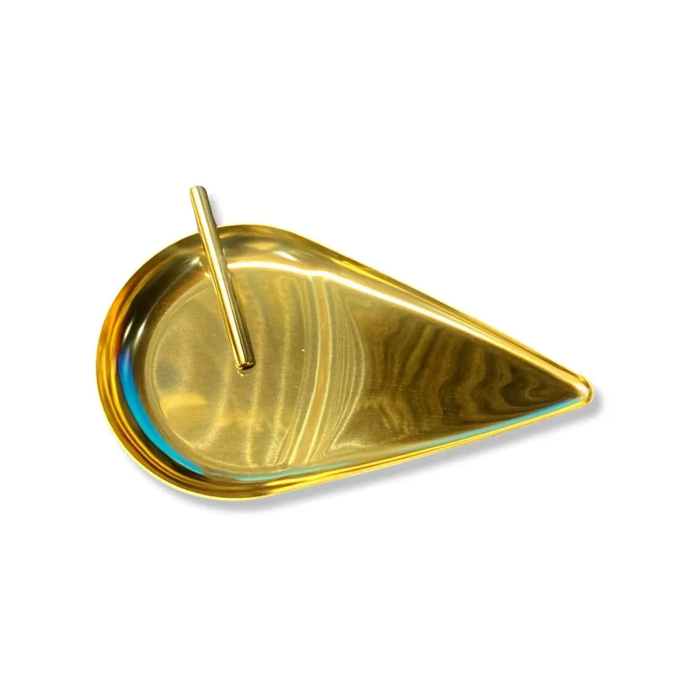 SET Gold Dråpe/Tåre – Elegant trekkpapir & rør