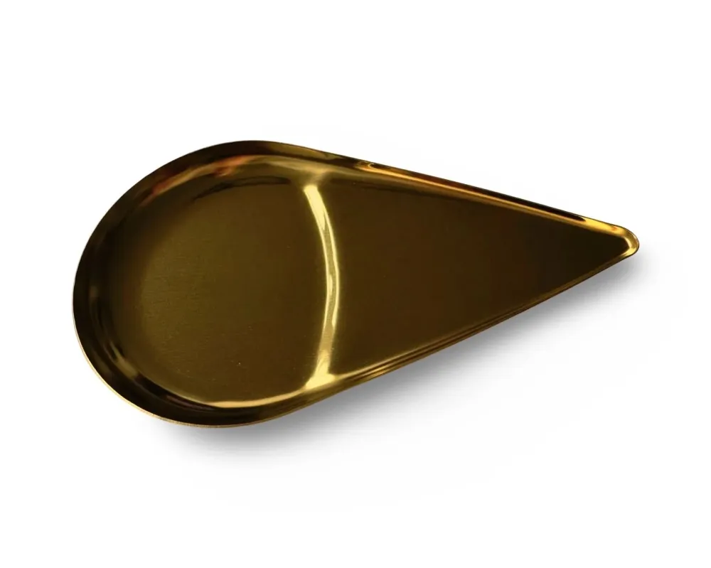 SET Gold Dråpe/Tåre – Elegant trekkpapir & rør