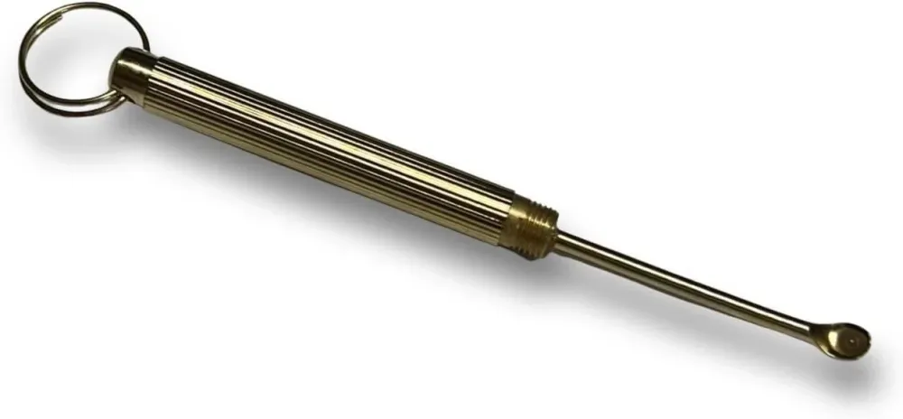 Set 'Golden 2' – Elegant tilbehør med 4 doseringsenheter, gull-trekkerør og mykt etui
