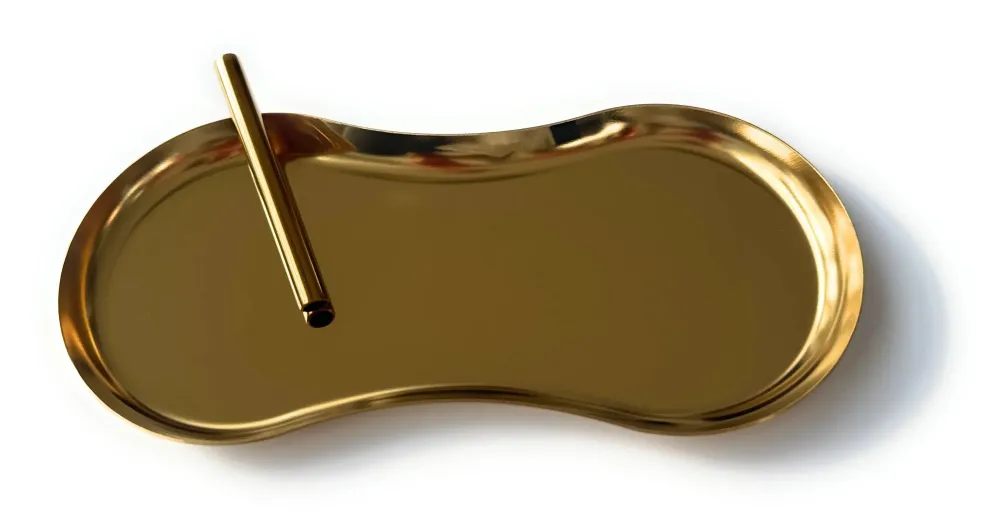 Sett „Gold Oval“ – metall trekkunderlag + rør