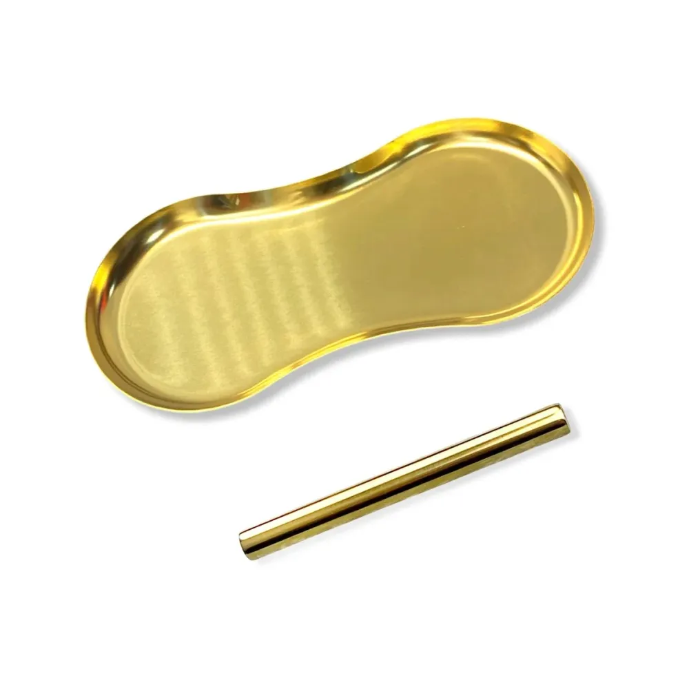 Sett „Gold Oval“ – metall trekkunderlag + rør