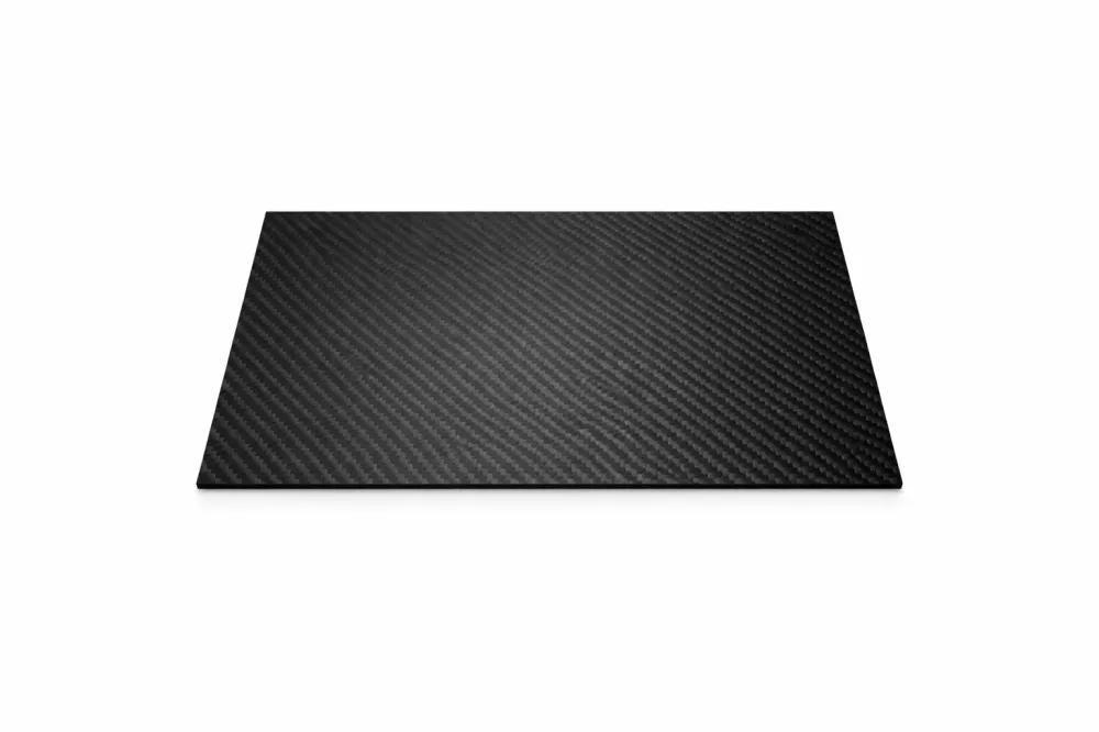 Sett: Karbonfiberunderlag (22x14cm) & Hack-kort – Elegant design