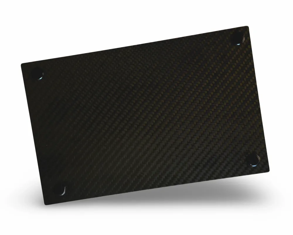 Sett: Karbonfiberunderlag (22x14cm) & Hack-kort – Elegant design