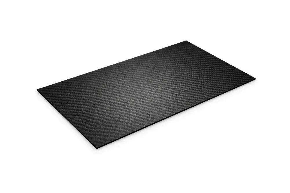 Sett: Karbonfiberunderlag (22x14cm) & Hack-kort – Elegant design