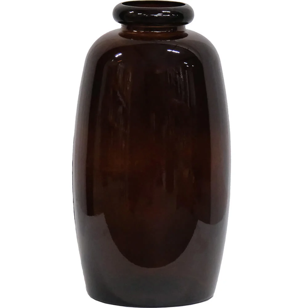 Shape - glassvase M - sjokolade