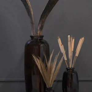 Shape - glassvase S - sjokolade