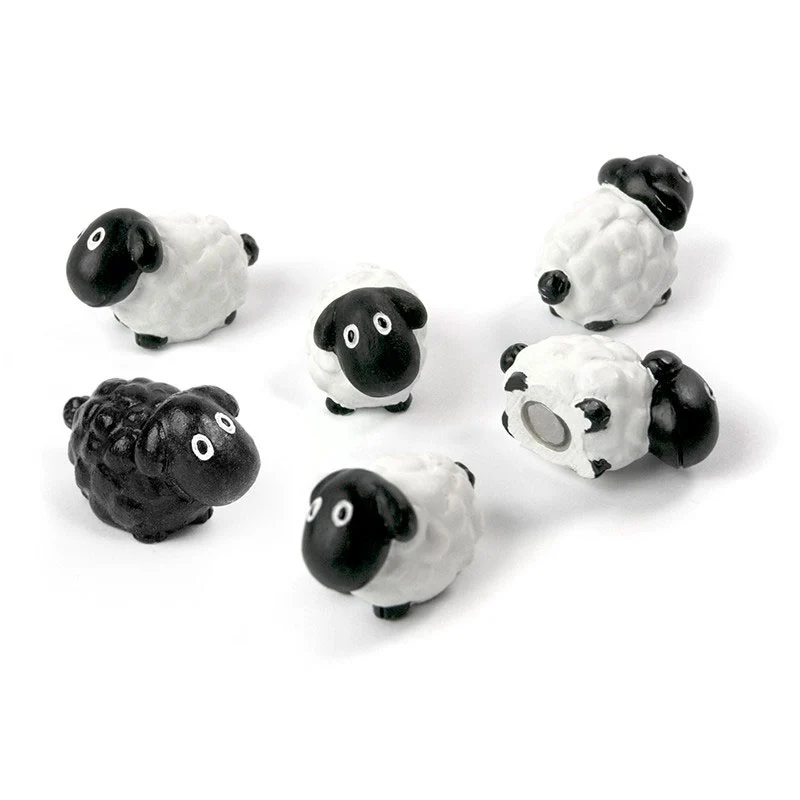 SHEEP Magneter, 6-pakk - kjøleskapsmagneter