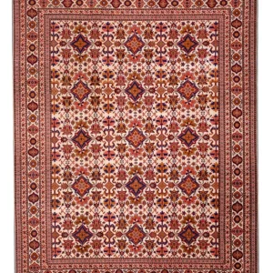 Silketeppe - afghansk silke - 282 x 205 cm - brun