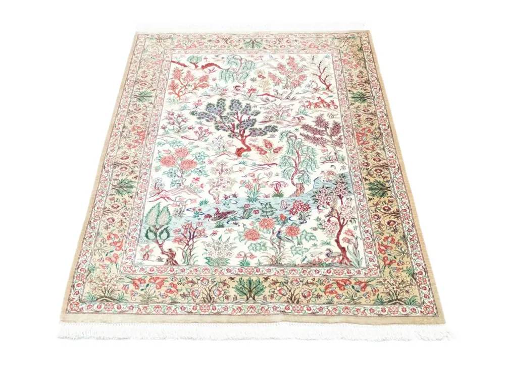 Silketeppe - Ghom Silk - Premium - 122 x 80 cm - beige