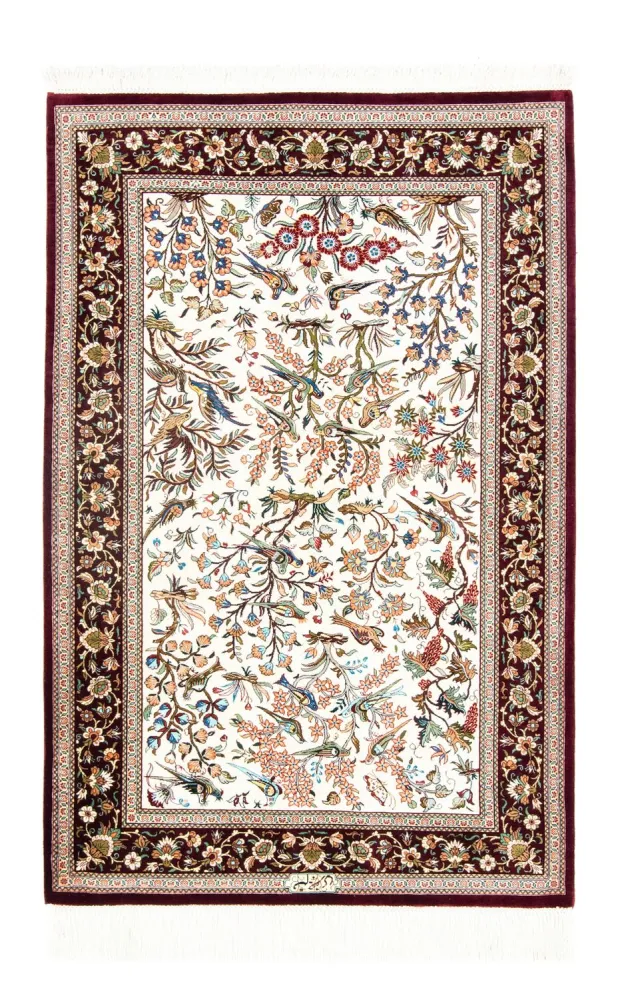 Silketeppe - Ghom Silk - Premium - 123 x 80 cm - beige