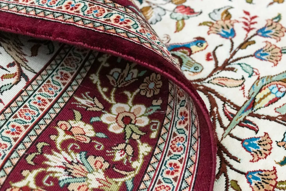 Silketeppe - Ghom Silk - Premium - 123 x 80 cm - beige