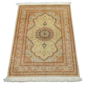 Silketeppe - Ghom Silk - Premium - 150 x 100 cm - beige