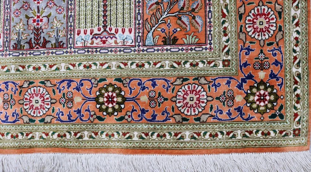 Silketeppe - Ghom Silk - Premium - 157 x 100 cm - rust