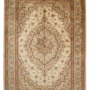 Silketeppe - Ghom Silk - Premium - 188 x 130 cm - beige