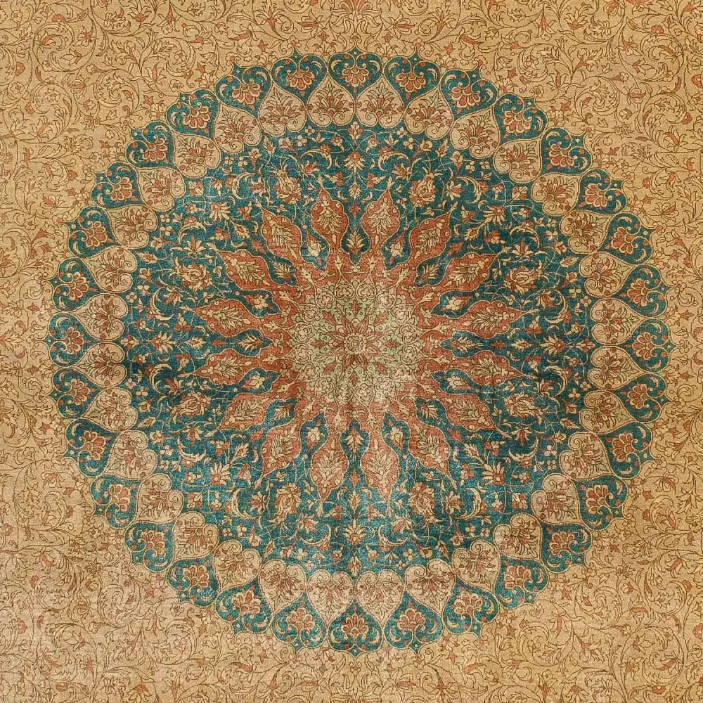 Silketeppe - Ghom Silk - Premium - 188 x 130 cm - beige