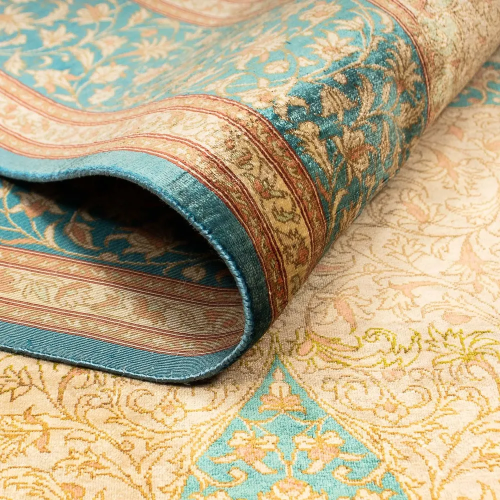 Silketeppe - Ghom Silk - Premium - 188 x 130 cm - beige