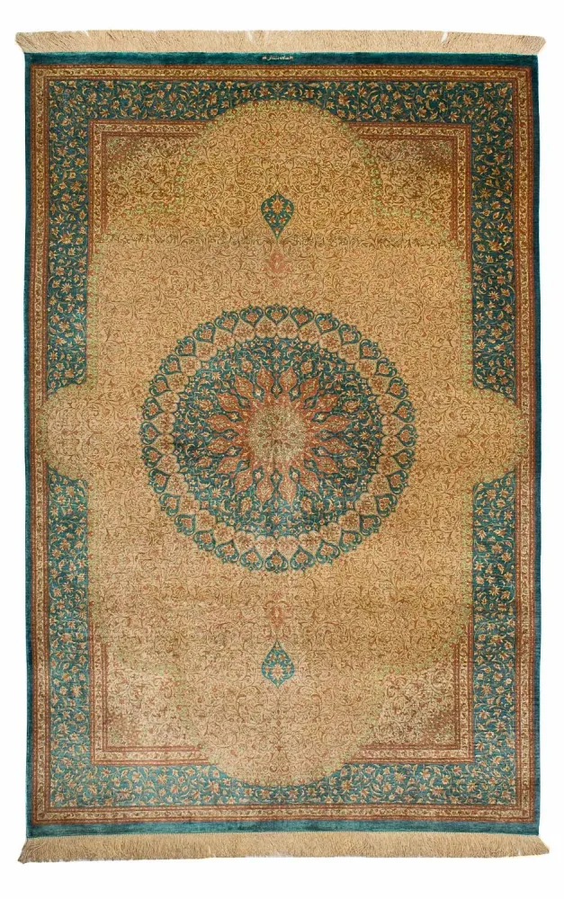 Silketeppe - Ghom Silk - Premium - 188 x 130 cm - beige