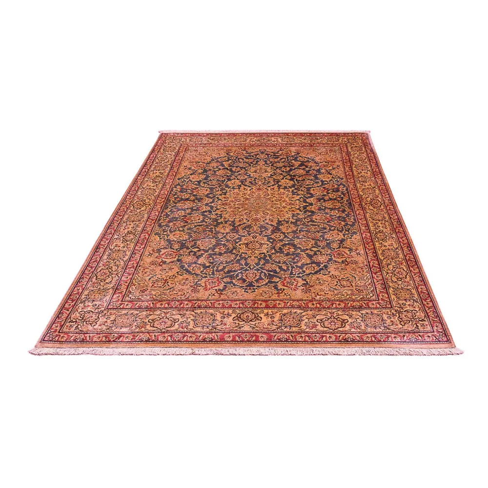 Silketeppe - Ghom Silk - Premium - 216 x 132 cm - mørkeblå