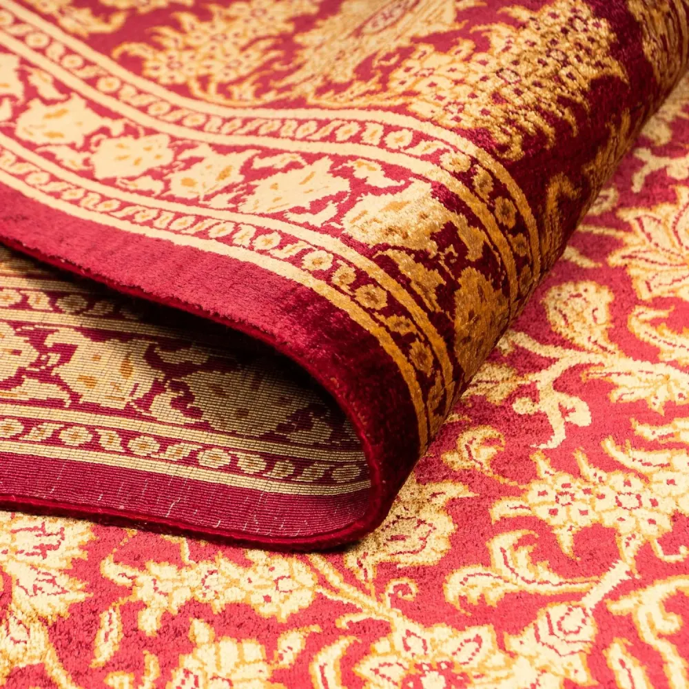 Silketeppe - Ghom Silk - Premium - 216 x 132 cm - mørkeblå