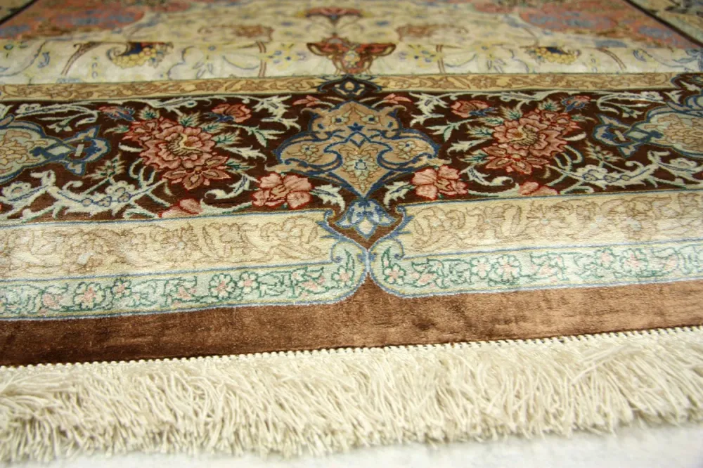 Silketeppe - Ghom Silk - Premium - 240 x 155 cm - beige