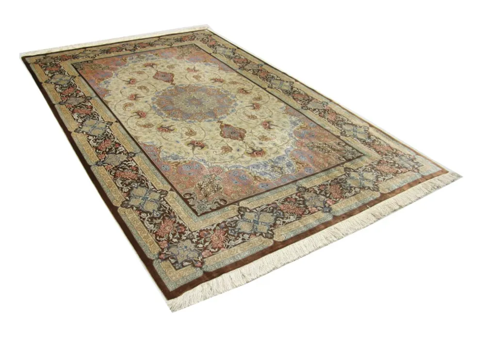 Silketeppe - Ghom Silk - Premium - 240 x 155 cm - beige