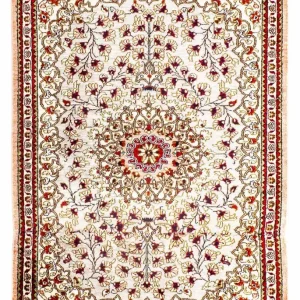 Silketeppe - Ghom Silk - Premium - 80 x 59 cm - beige
